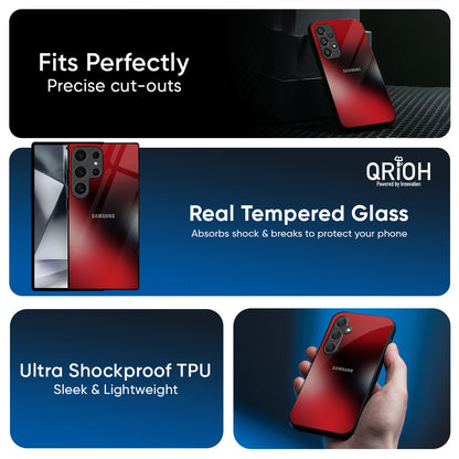 Red Garnet Glass Case for Samsung Galaxy M56 5G