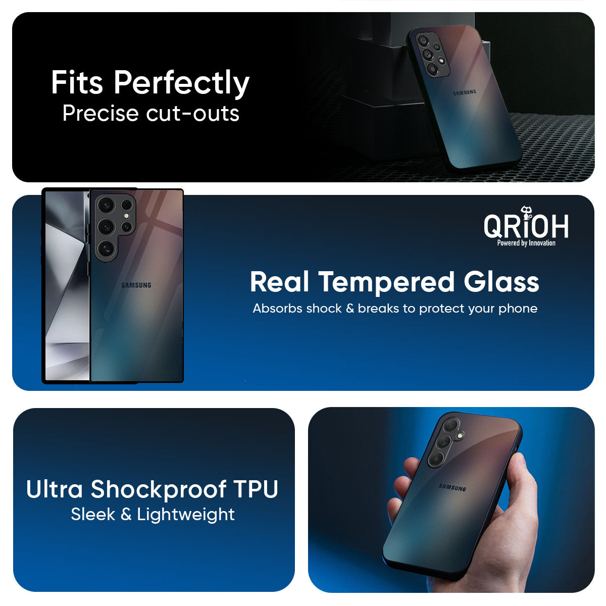 Dust Strom Glass Case for Samsung Galaxy A57 5G