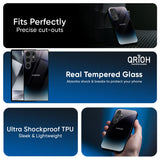 Black Obsidian Glass Case for Samsung Galaxy M17 5G