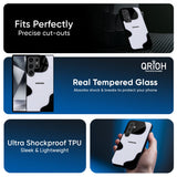 Wheat Cream Wavy Glass Case for Samsung Galaxy S26 Plus 5G