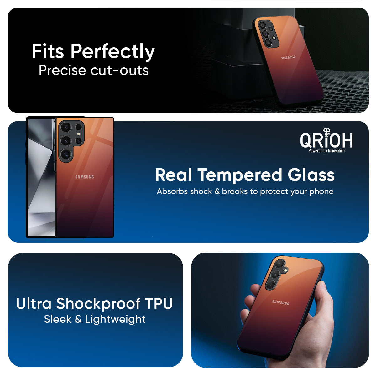 Sunset Background Glass Case for Samsung Galaxy M56 5G
