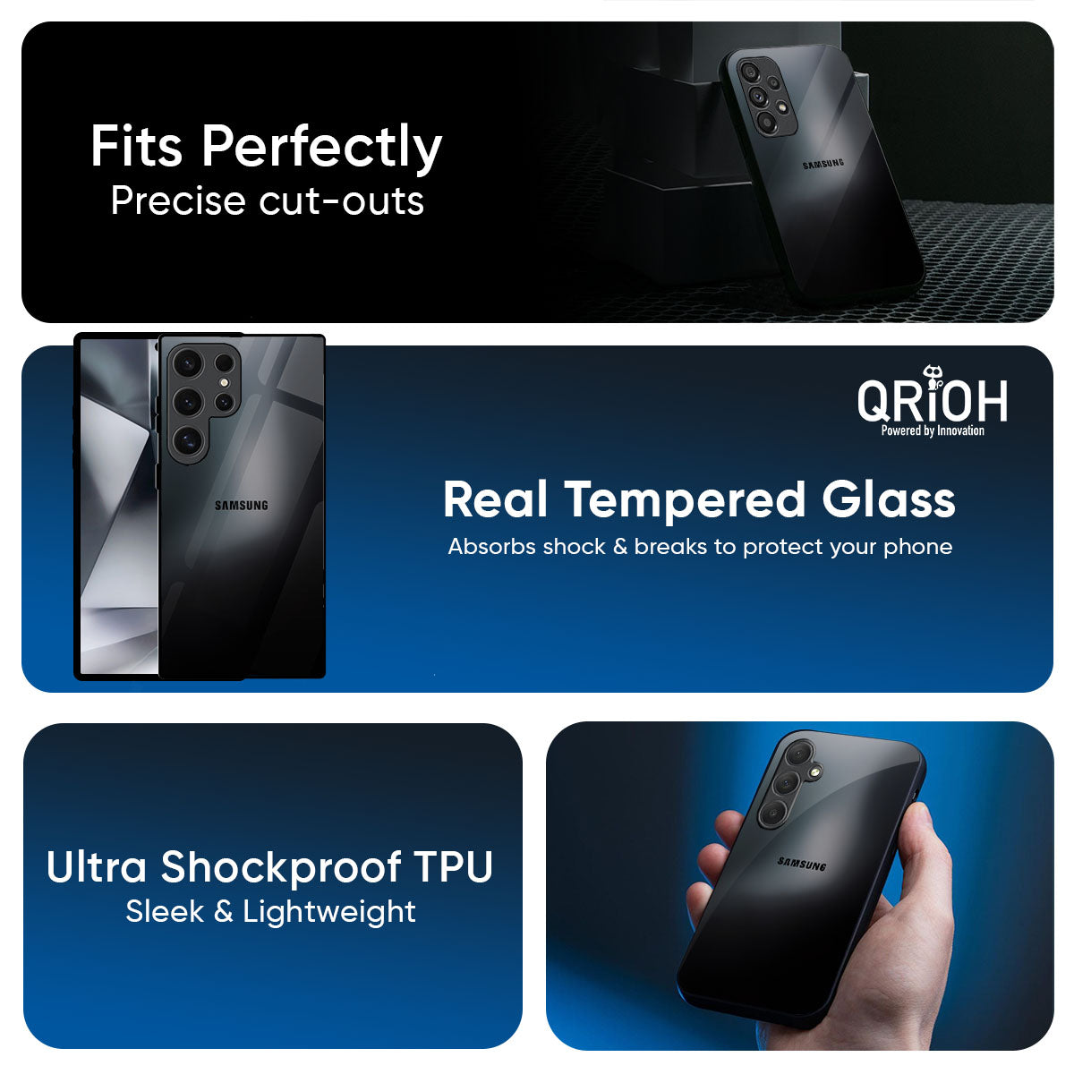 Sky Flow Glass Case for Samsung Galaxy M56 5G