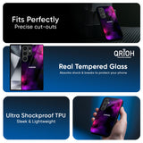 Pink Galaxy Glass Case for Samsung Galaxy F17 5G