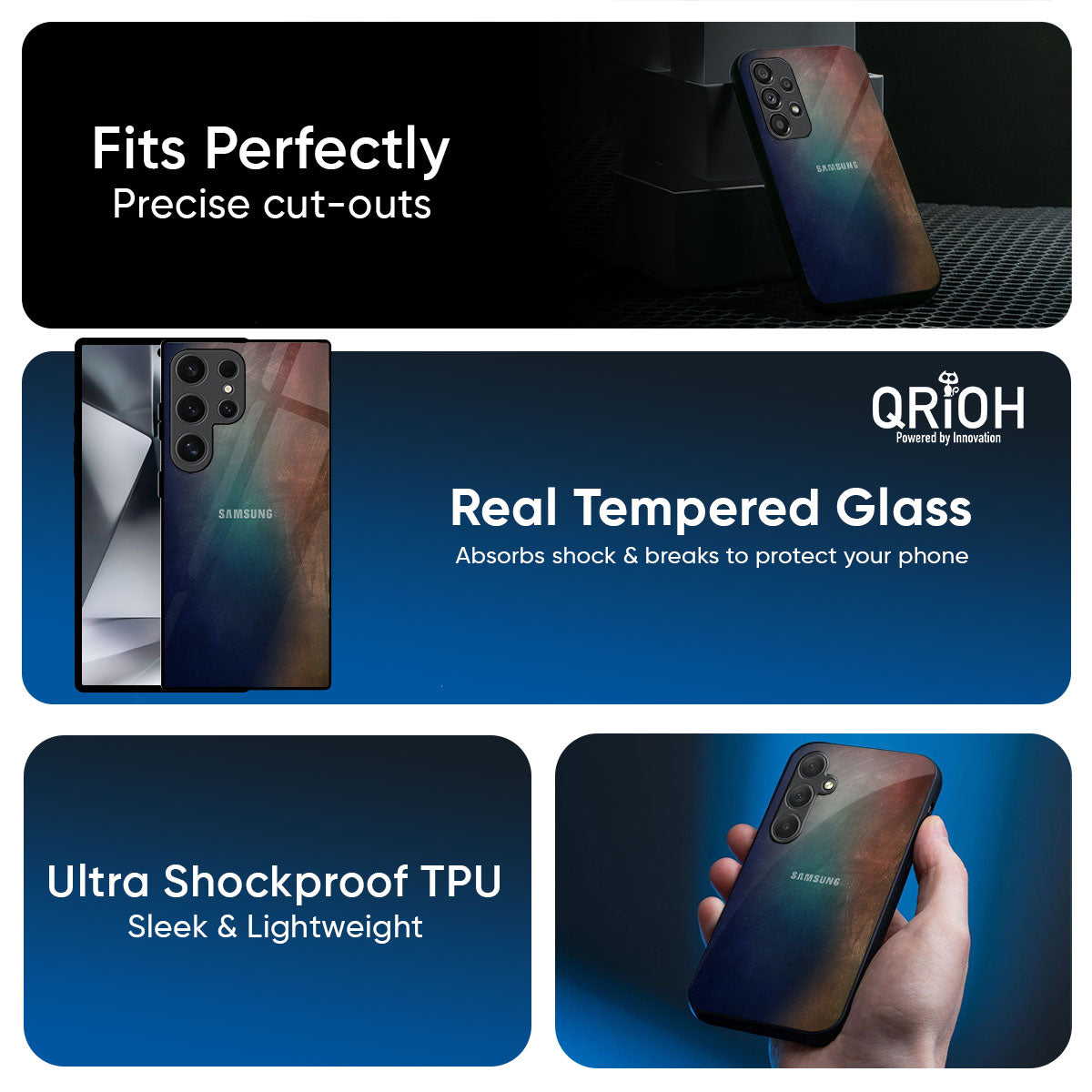 Rusty Gradient Glass Case for Samsung Galaxy A57 5G