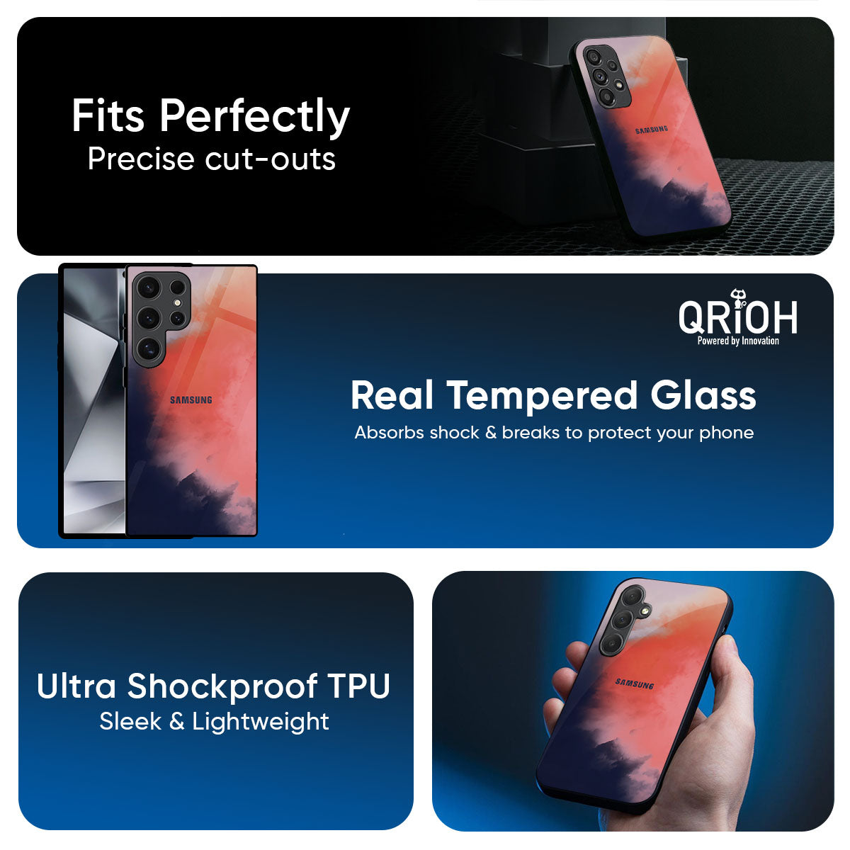 Scary Weather Glass Case for Samsung Galaxy M56 5G