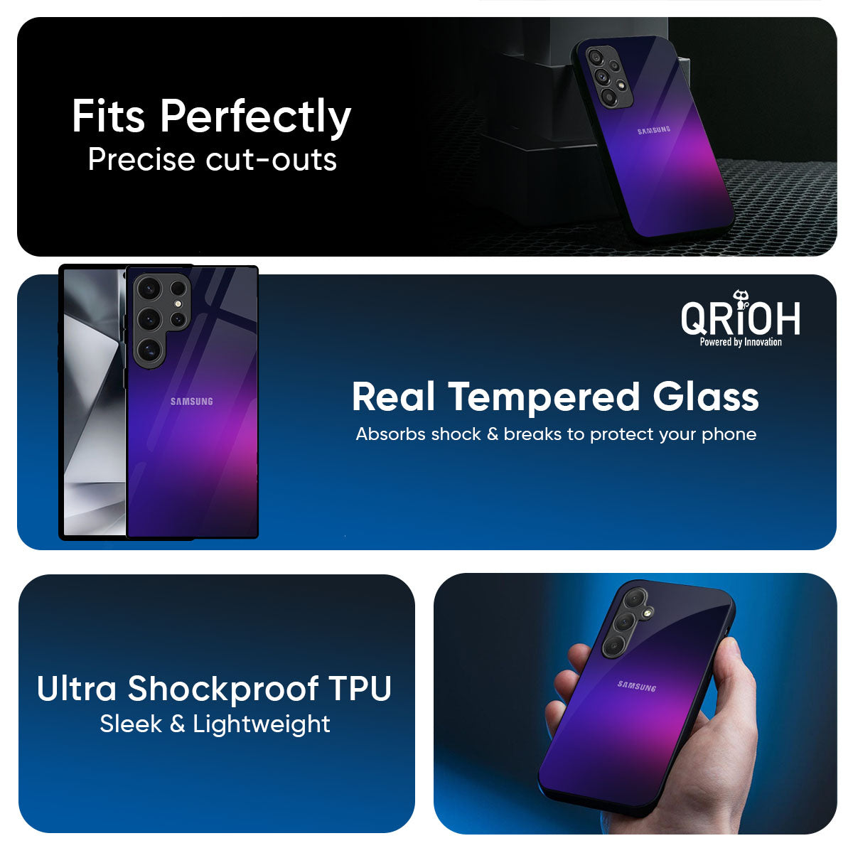 Dual Magic Tone Glass Case for Samsung Galaxy M56 5G