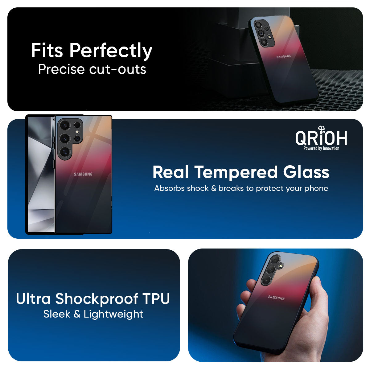 Ocean View Glass Case for Samsung Galaxy M56 5G