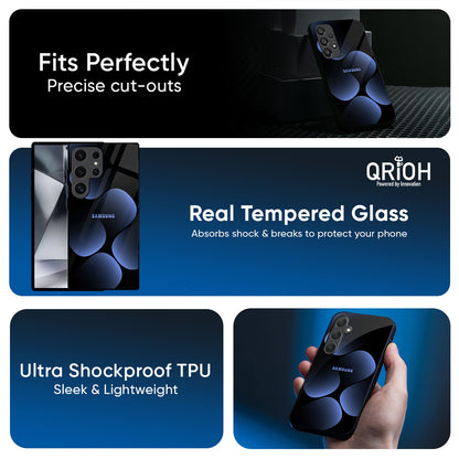 Five Blue Spots Glass Case for Samsung Galaxy M56 5G