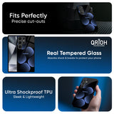 Five Blue Spots Glass Case for Samsung Galaxy M36 5G