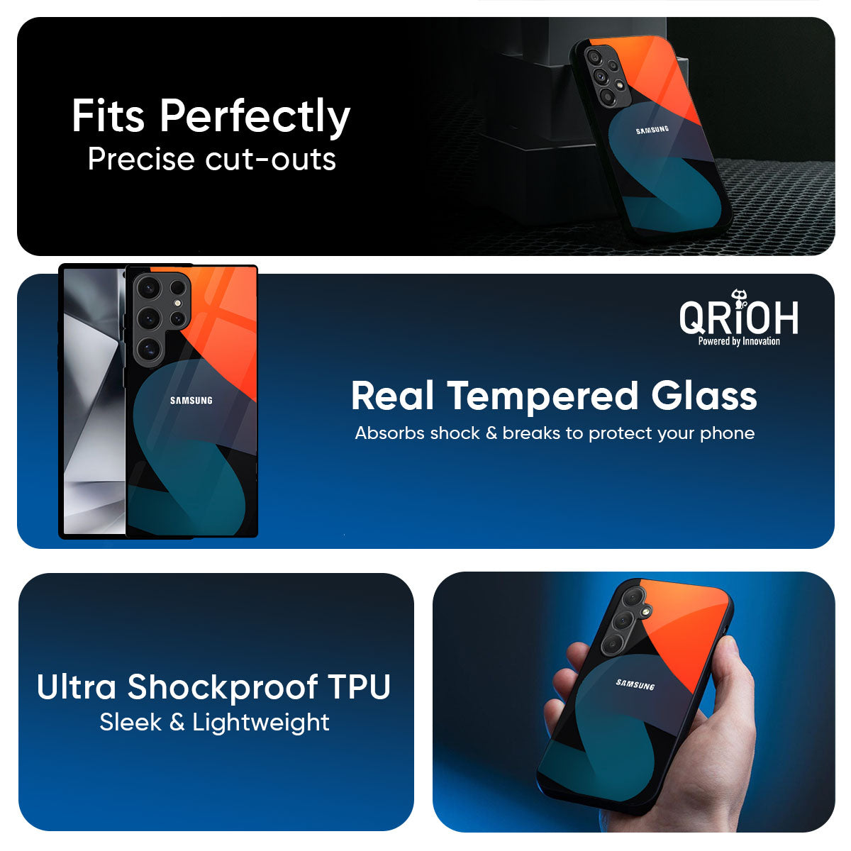 Bold Line Glass Case for Samsung Galaxy M56 5G