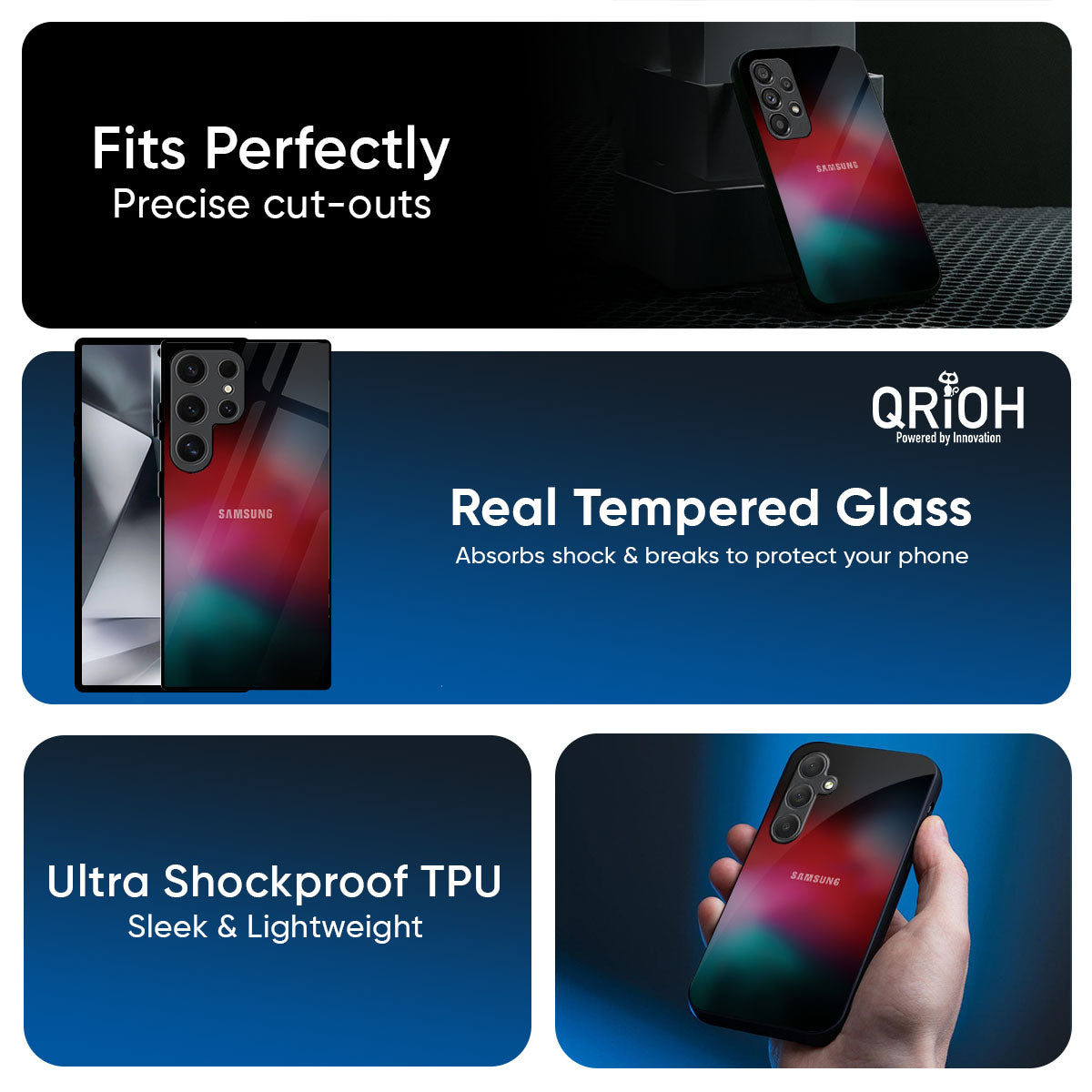 Mystere Red Glass Case for Samsung Galaxy A57 5G