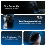 Blue Dynamic Glass Case for Samsung Galaxy S25 FE 5G