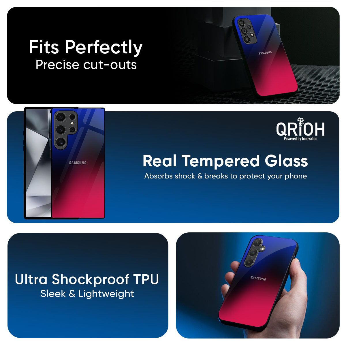 Mesmerizing Gradient Glass Case for Samsung Galaxy M56 5G
