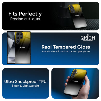 Yellow Shadow Glass Case for Samsung Galaxy M56 5G