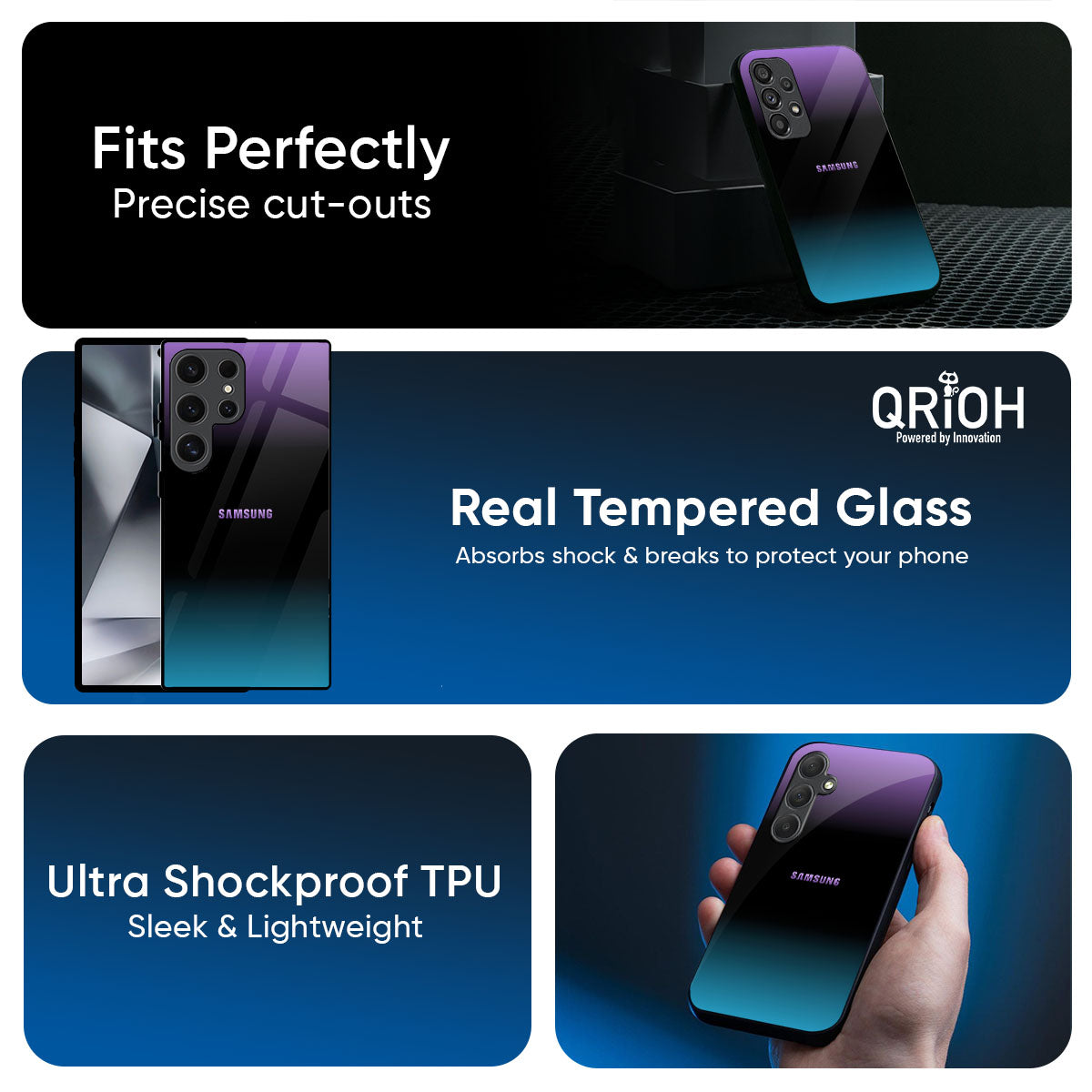 Purplemarine Glass Case for Samsung Galaxy A57 5G