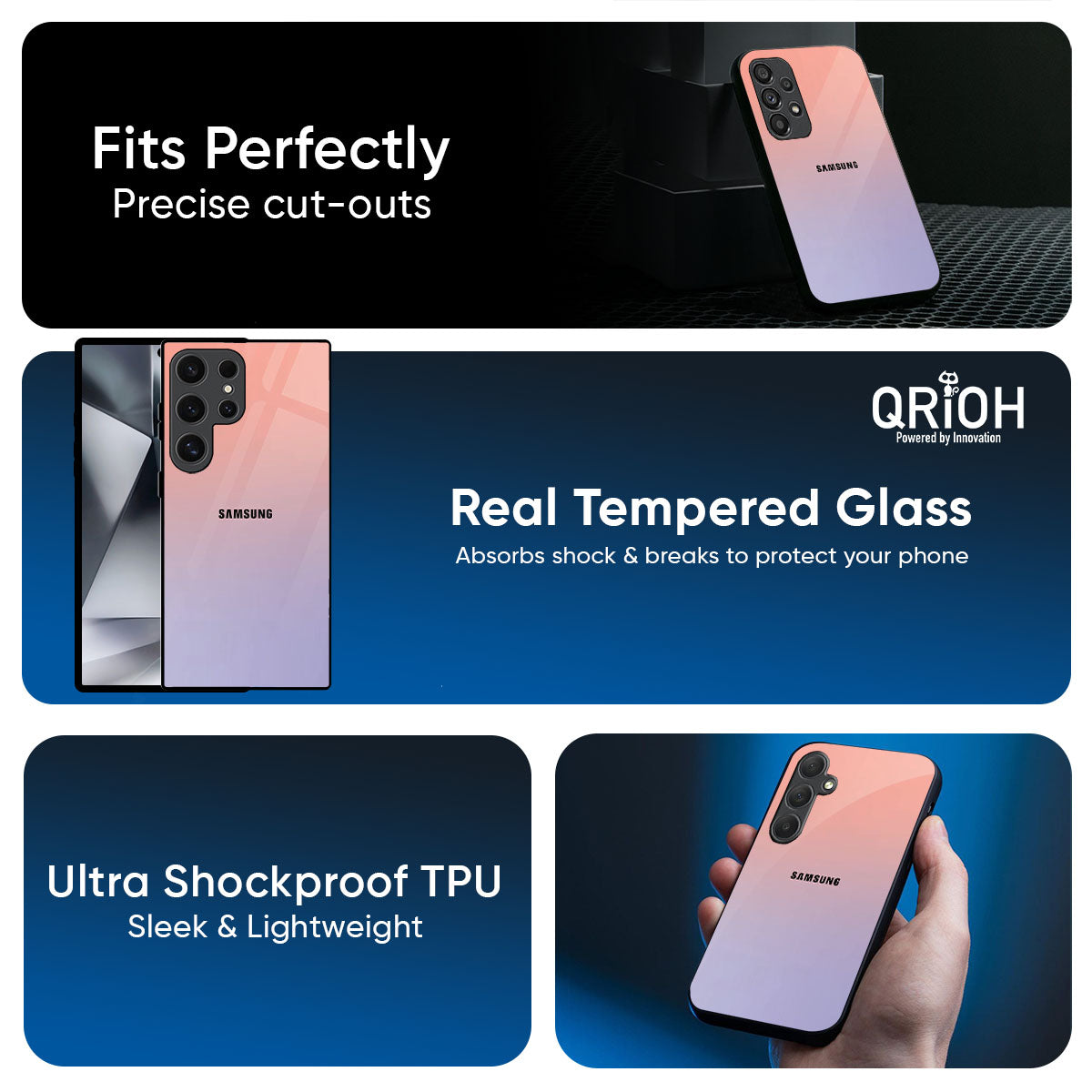 Dawn Gradient Glass Case for Samsung Galaxy A57 5G