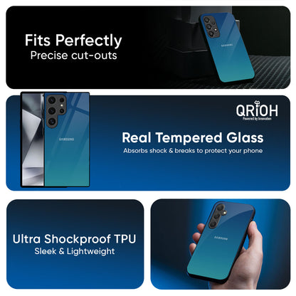 Celestial Blue Glass Case For Samsung Galaxy S26 Ultra 5G