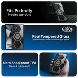 Hexagon Style Glass Case For Samsung Galaxy F17 5G