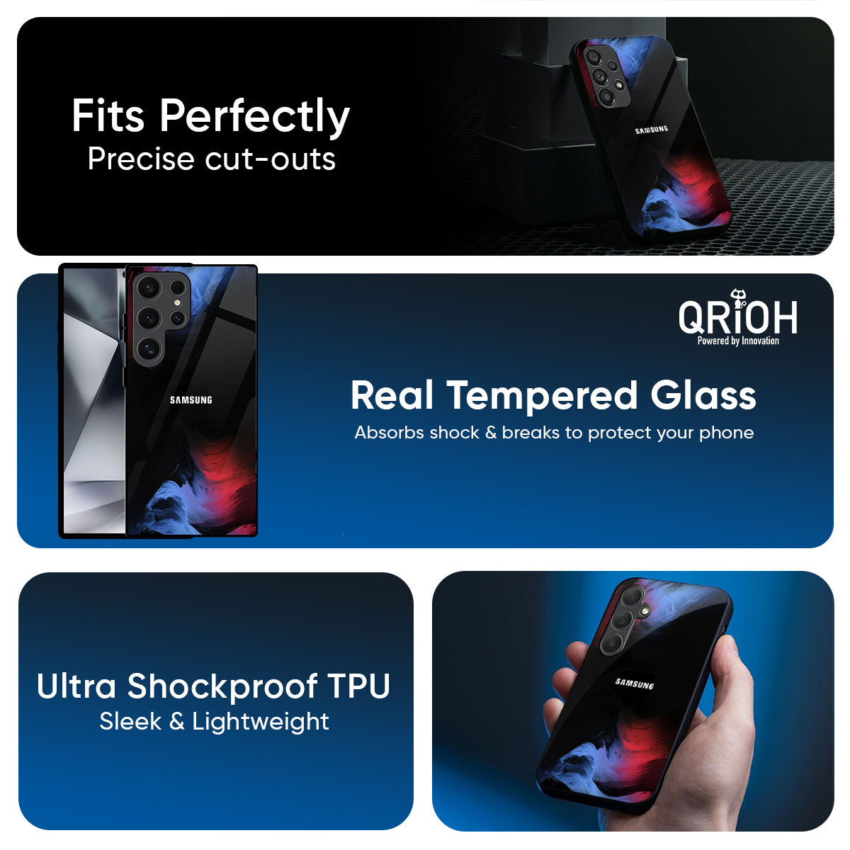 Fine Art Wave Glass Case for Samsung Galaxy M56 5G