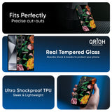 Flowers & Butterfly Glass Case for Samsung Galaxy S26 Plus 5G