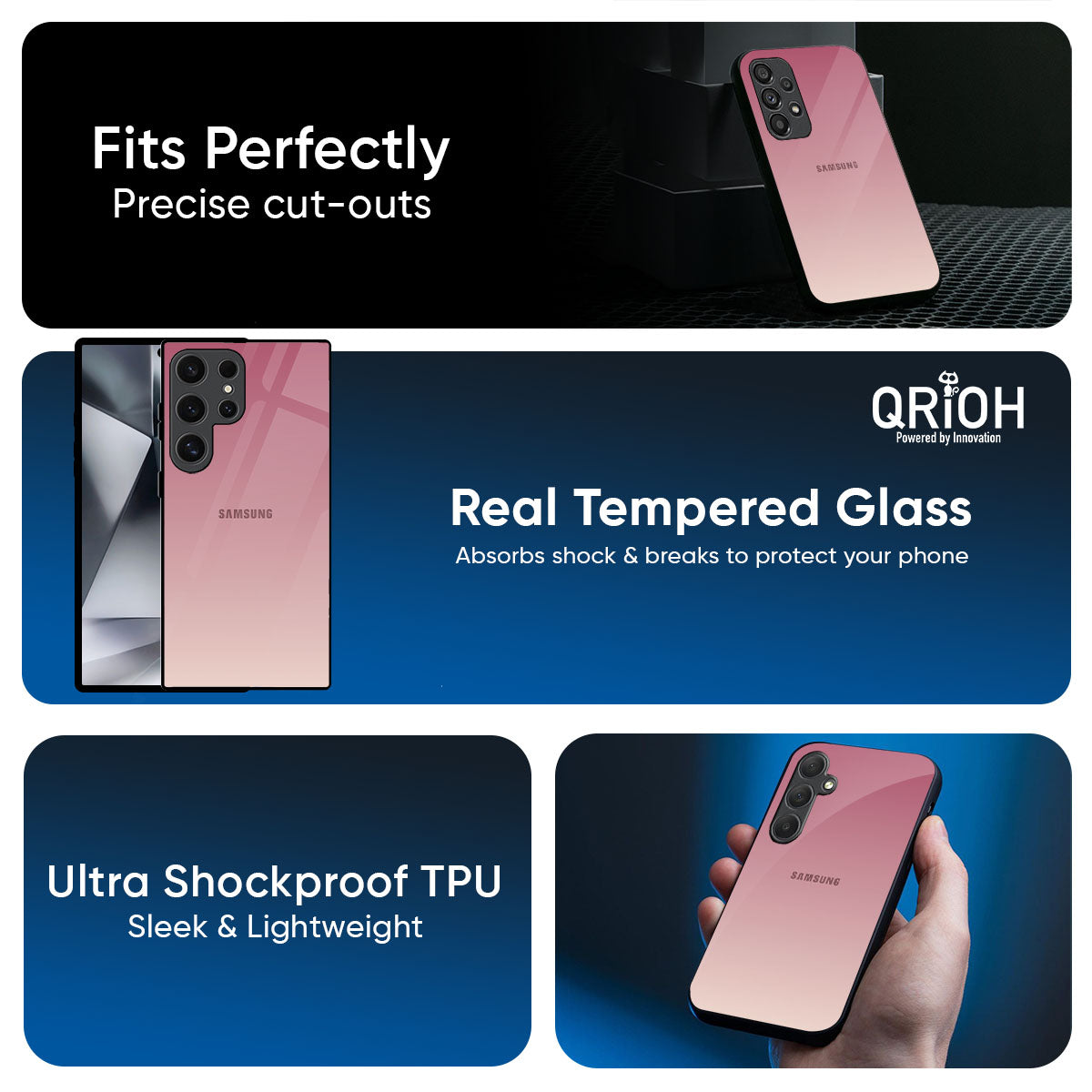 Blooming Pink Glass Case for Samsung Galaxy M56 5G