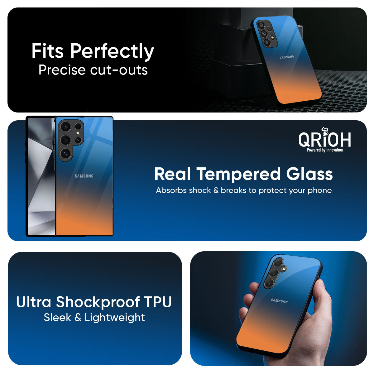Sunset Of Ocean Glass Case for Samsung Galaxy A57 5G