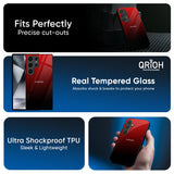 Maroon Faded Glass Case for Samsung Galaxy S25 Edge 5G