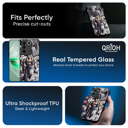 Dragon Anime Art Glass Case for Vivo V70 FE 5G