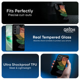 Colorful Leaves Glass Case for Vivo Y31 5G