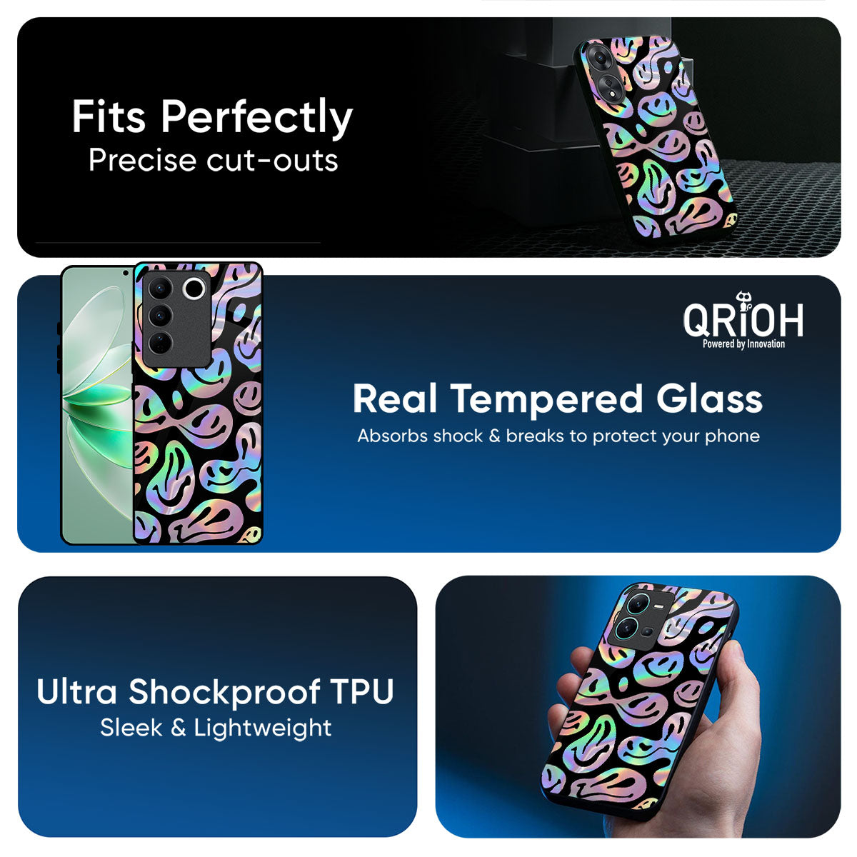 Acid Smile Glass Case for IQOO Z10R 5G