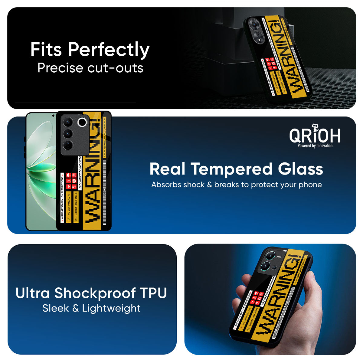 Aircraft Warning Glass Case for IQOO 15 5G