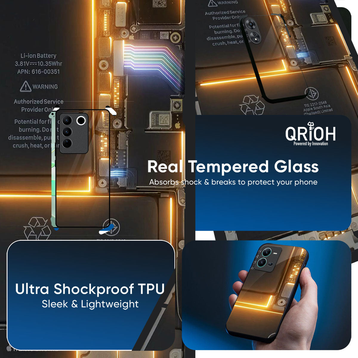 Glow Up Skeleton Glass Case for IQOO 15 5G