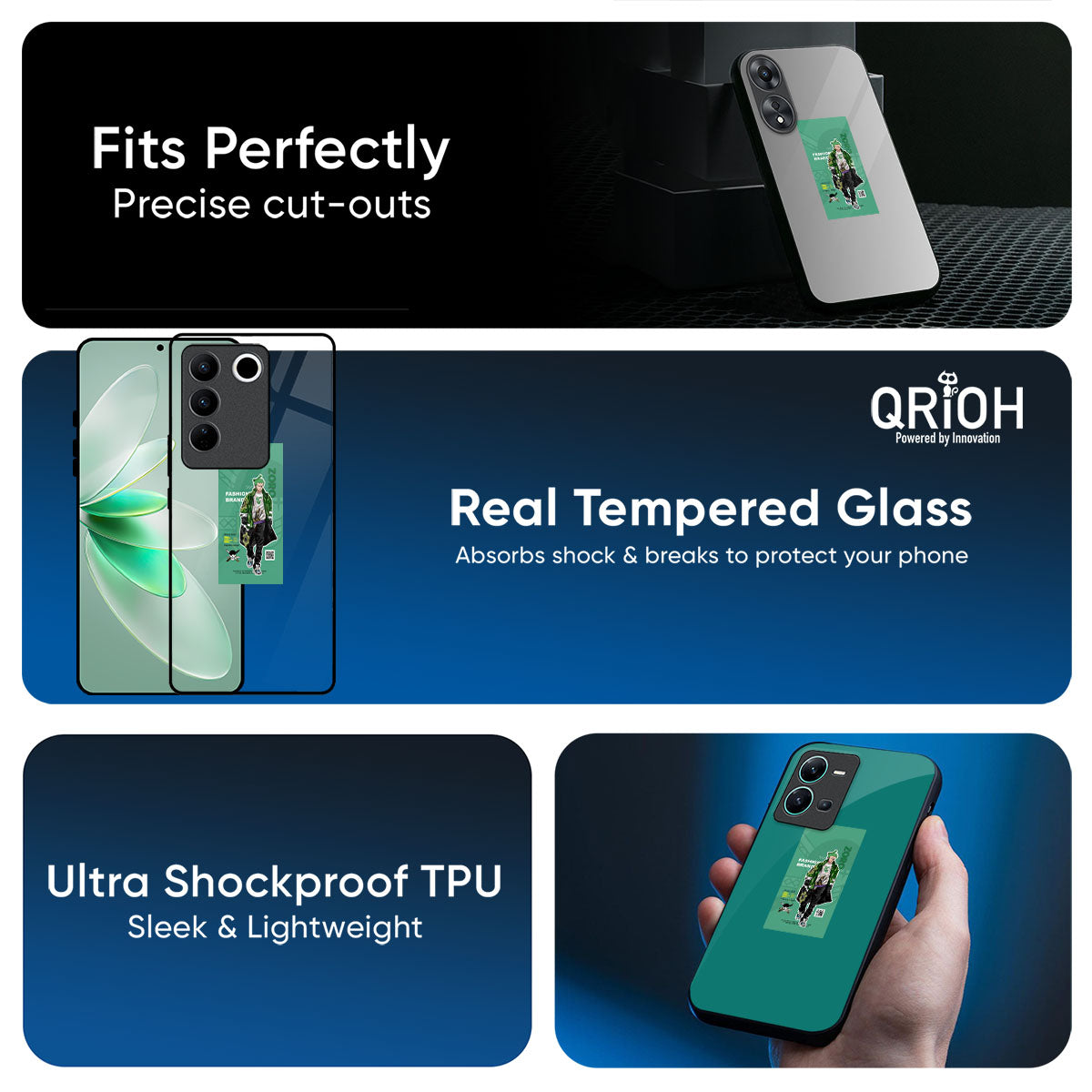 Zoro Bape Glass Case for Vivo Y200e 5G