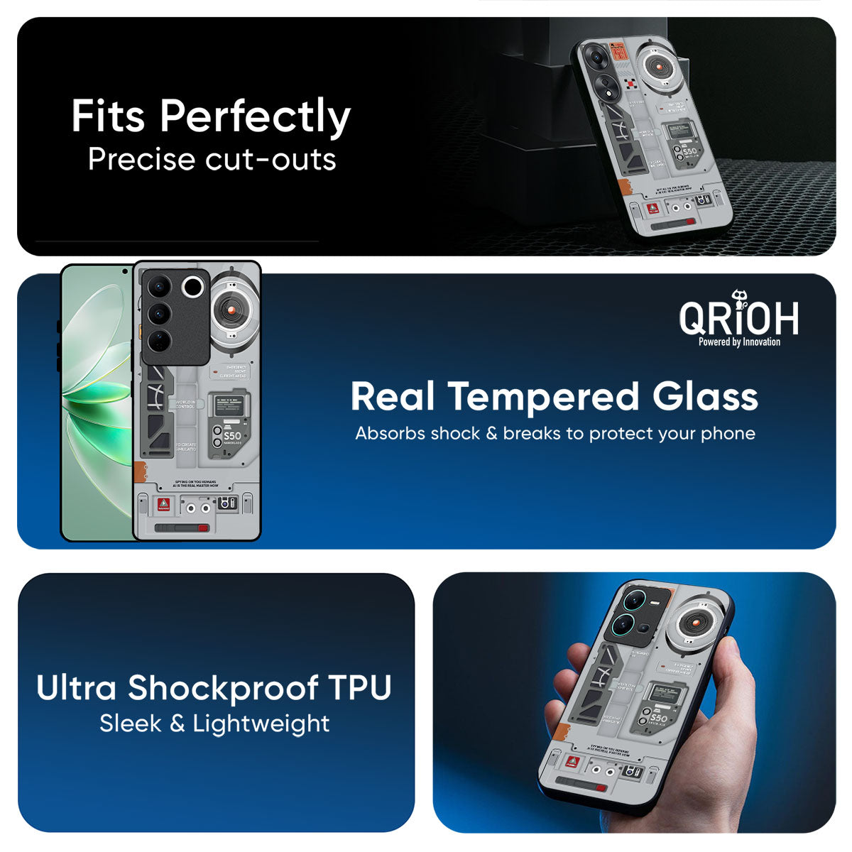 Plasma Shield Glass Case for IQOO Z10x 5G