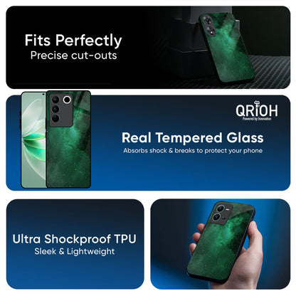 Emerald Firefly Glass Case For Vivo X300 5G