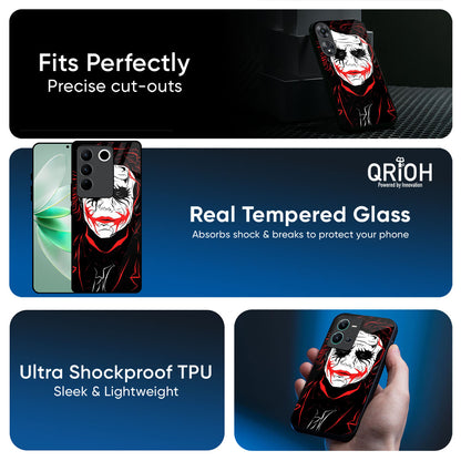 Life In Dark Glass Case For iQOO 15R 5G
