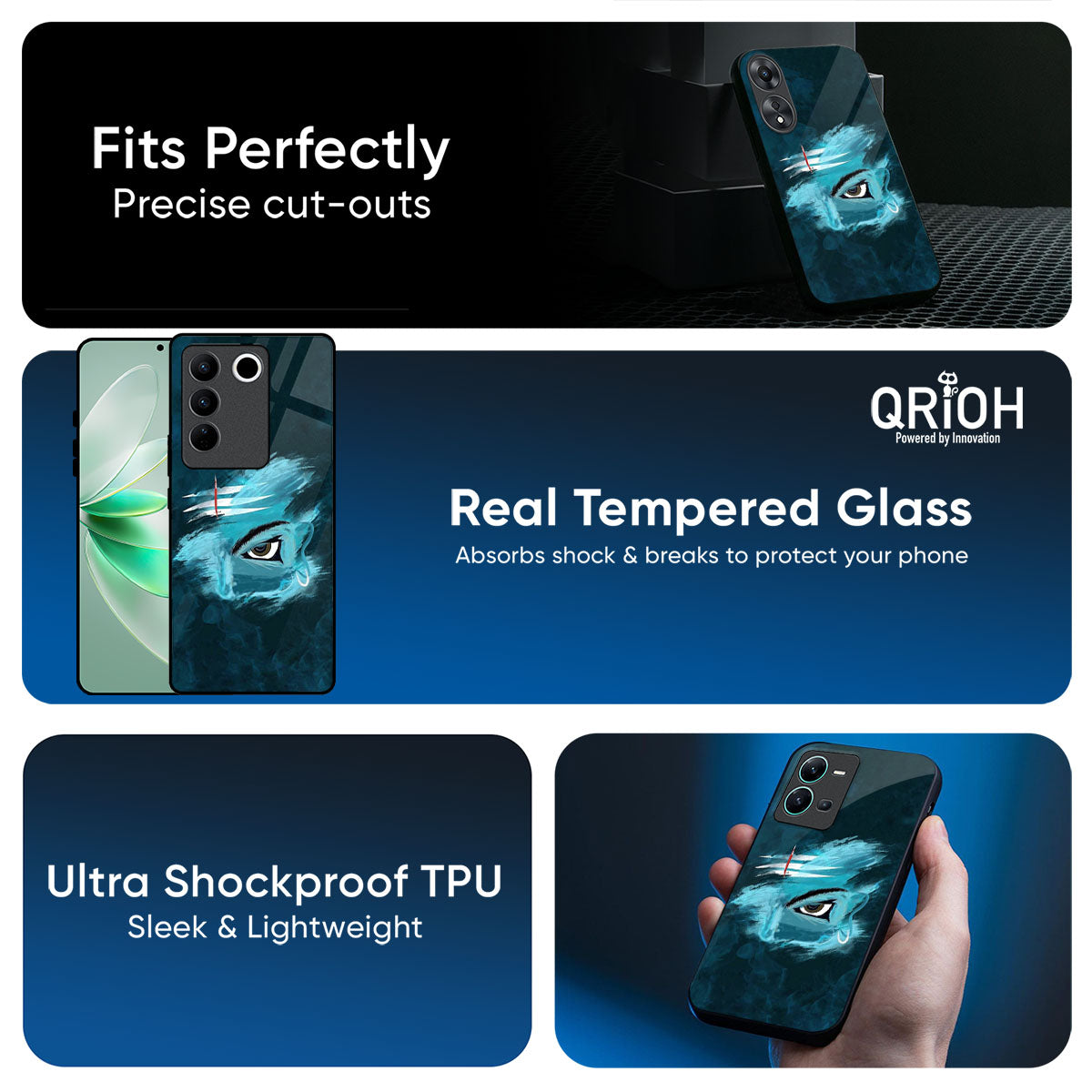 Power Of Trinetra Glass Case For Vivo Y31 5G