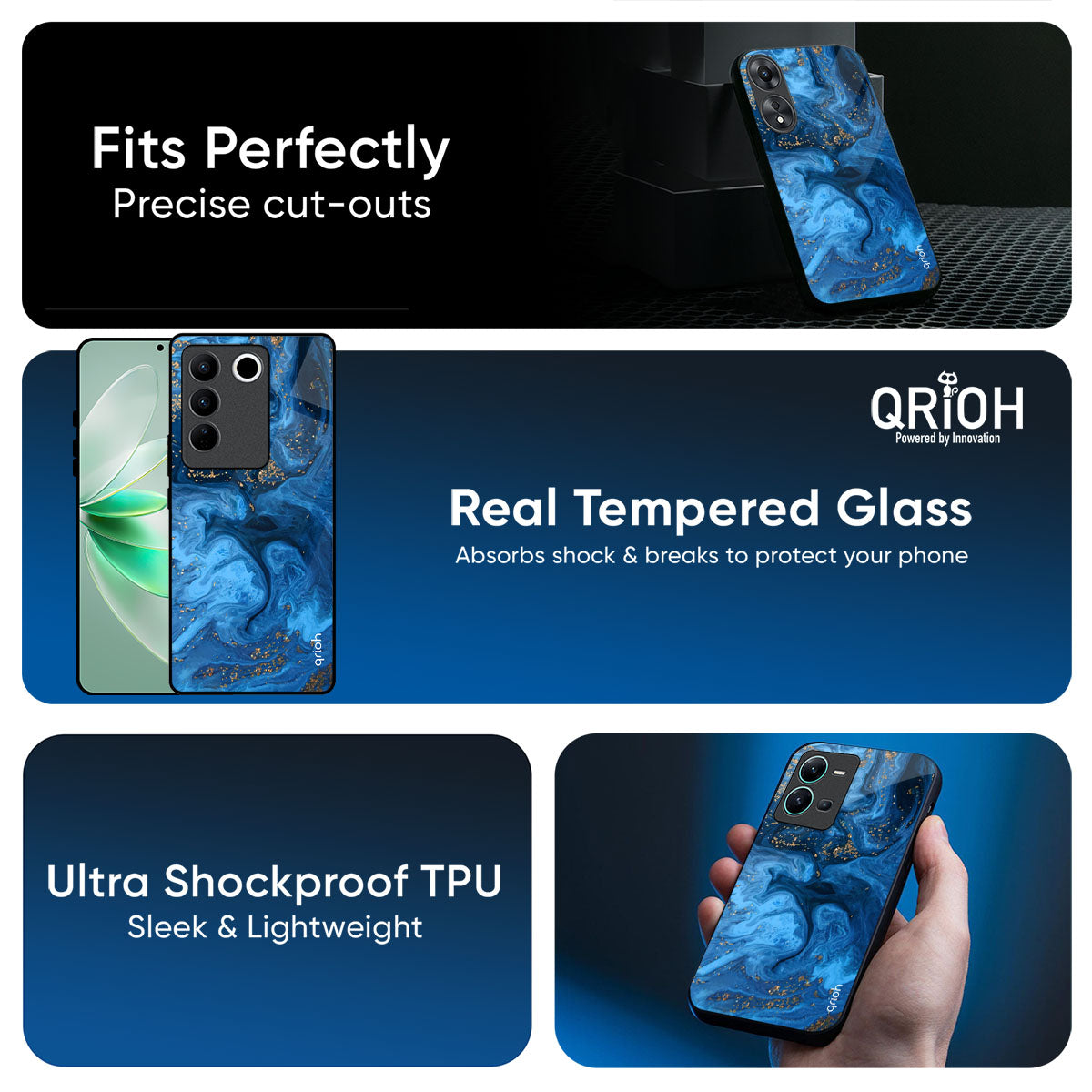 Gold Sprinkle Glass Case for iQOO 15R 5G
