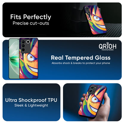 Monkey Wpap Pop Art Glass Case for Vivo T4 5G