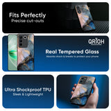 Marble Ink Abstract Glass Case for Vivo V70 FE 5G
