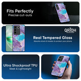 Alcohol ink Marble Glass Case for IQOO Z6 5G