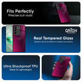 Pink Burst Glass Case for Vivo Y21 5G