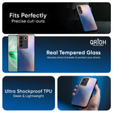 Blue Mauve Gradient Glass Case for Vivo T4x 5G