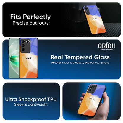 Creative Canvas Glass Case for IQOO Z6 5G