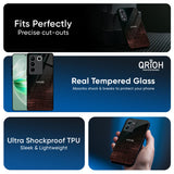 Wooden Mat Glass Case for Vivo T4x 5G