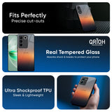 Aesthetic Orange Glass Case for Vivo X300 5G
