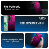 Purple Ombre Pattern Glass Case for Vivo V70 FE 5G