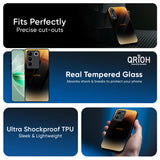 Grainy Yellow Glass Case for Vivo Y200e 5G
