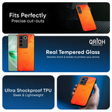 Tangy Orange Glass Case for Vivo Y200e 5G