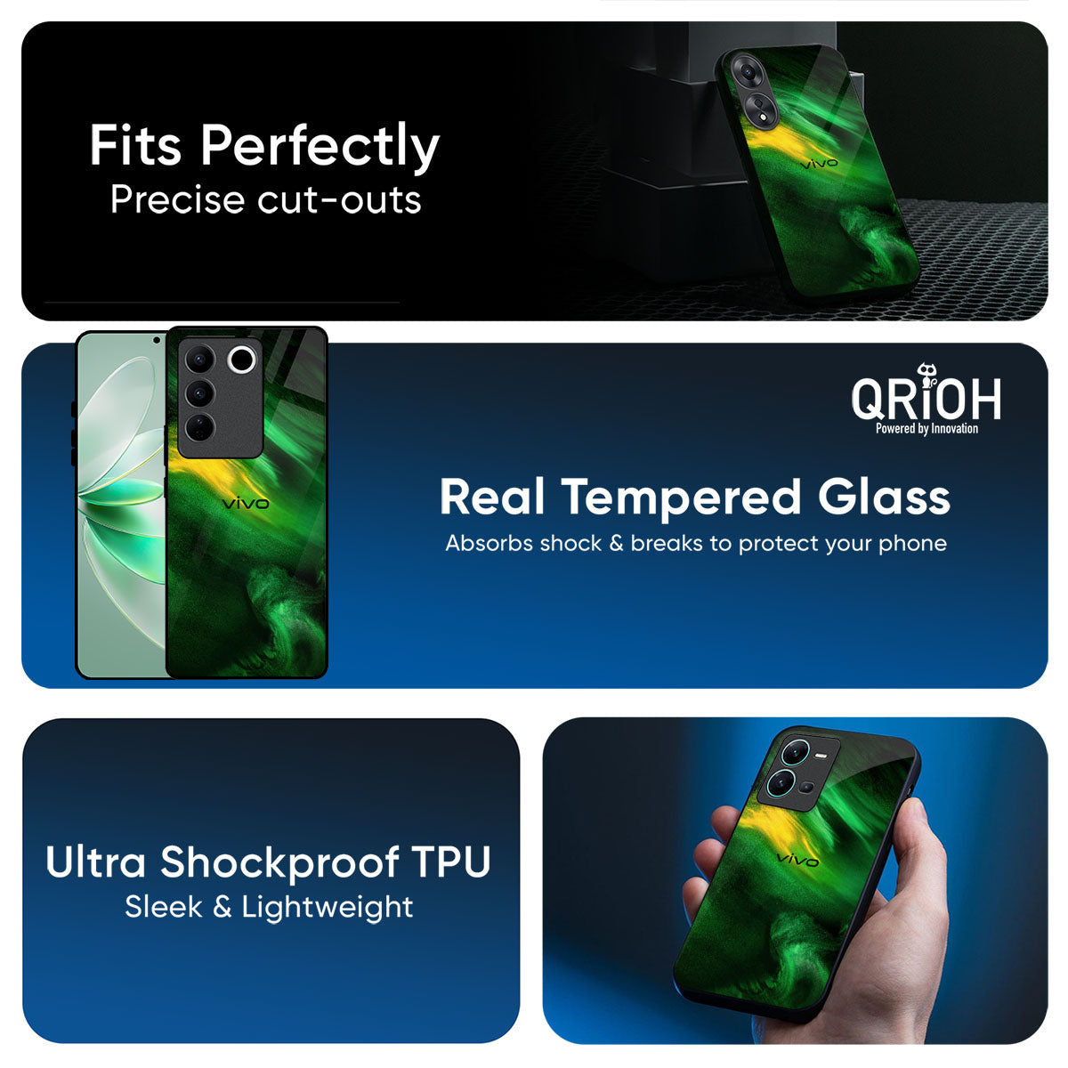 Forest Galaxy Glass Case for Vivo Y400 Pro 5G